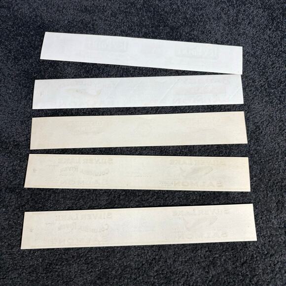 Vintage Tin Can Labels - Set of 5 Salmon Labels - Pacific Northwest - 1940-1960s - Picture 5 of 5